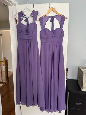 Alexia Admor Lavender Purple Chiffon Sleeveless Maxi Dress with Tie Back
